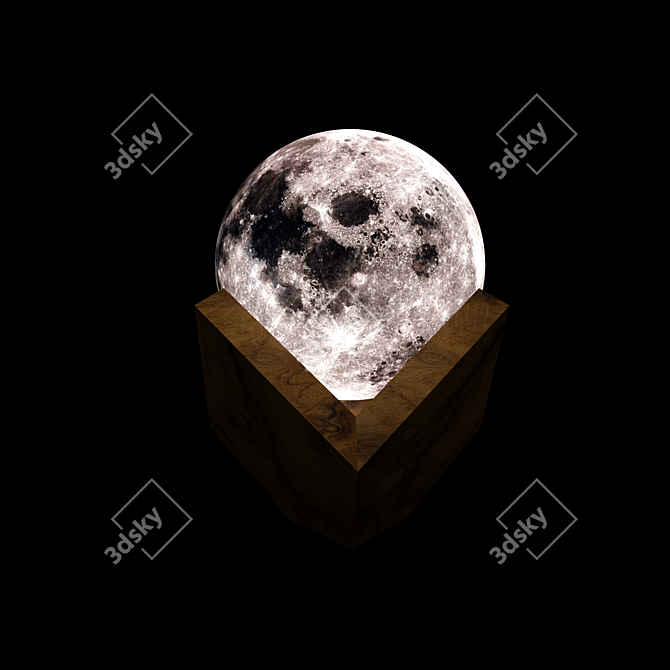 Lunar Glow: Magical Moon Light 3D model image 2