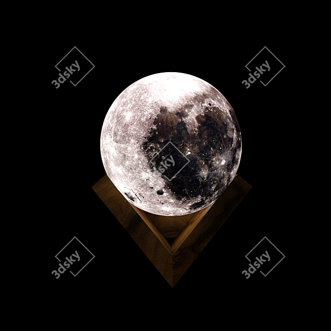 Lunar Glow: Magical Moon Light 3D model image 3