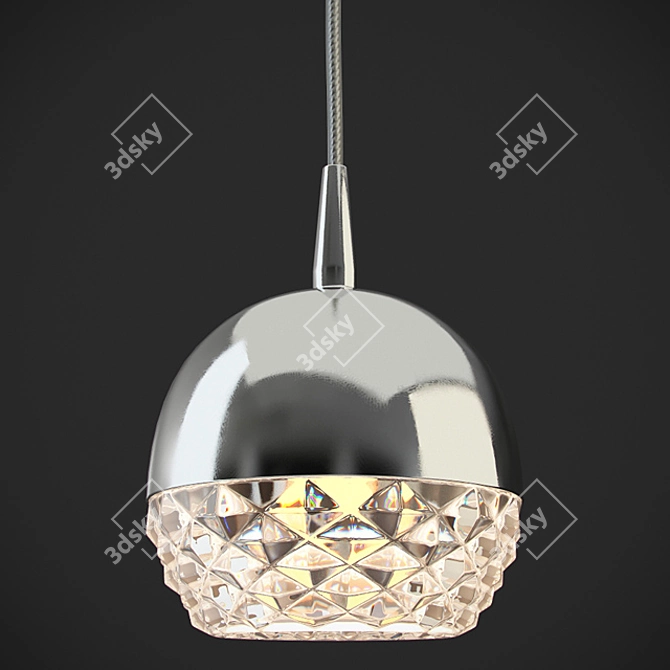 Sophisticated Light: Thebes Chandelier CH126-1 3D model image 1