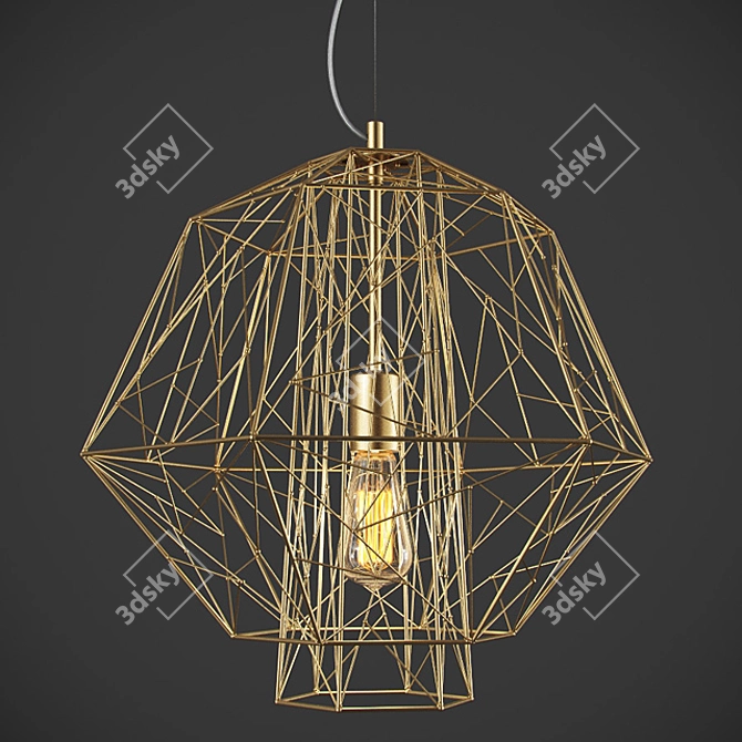 Elegant Neonila Chandelier 3D model image 1