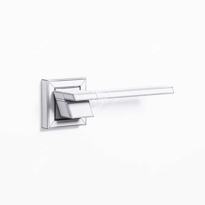 GVI Door Handle: Sleek and Durable 3D model image 2