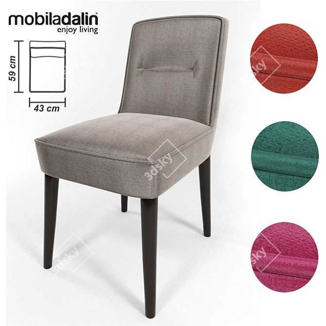 Stockholm Dining Chair | MobilaDalin Romania 3D model image 1