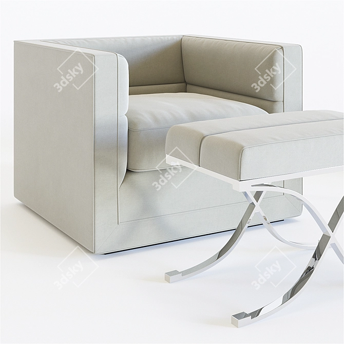 Eichholtz Adonia Chair: Sophistication Meets Style 3D model image 2