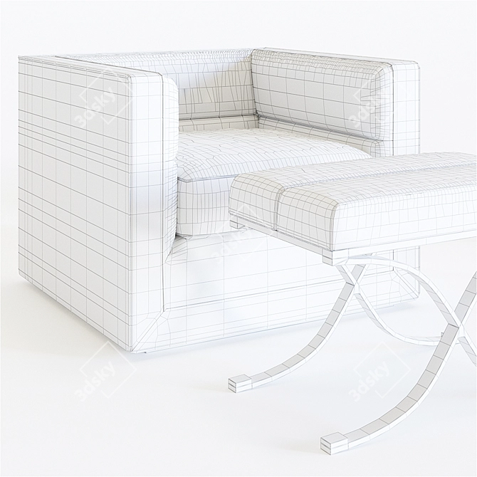 Eichholtz Adonia Chair: Sophistication Meets Style 3D model image 3