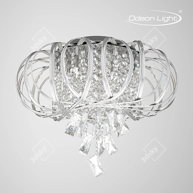 Opulent Udessa Chandelier 3D model image 1