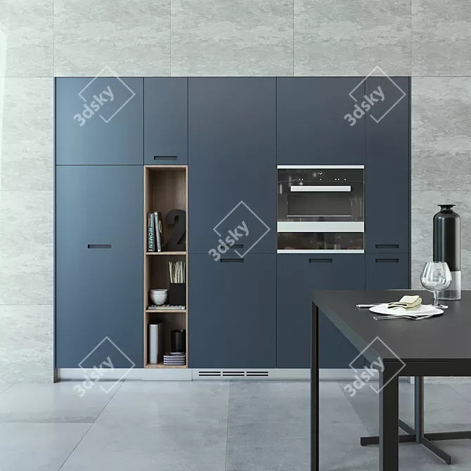 Modern Kitchen Poliform Kyton Varenna 3D model image 2