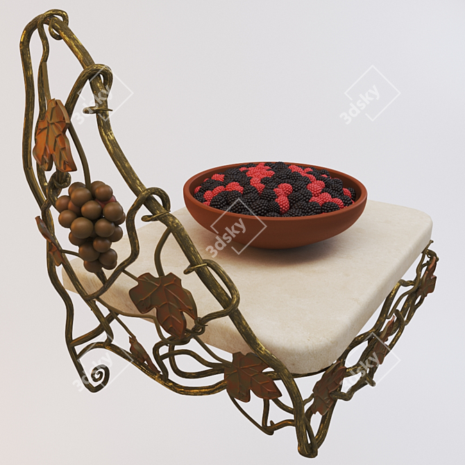 Forged Berry Shelf 3D model image 1