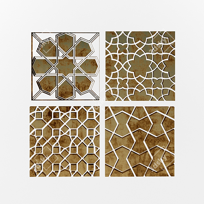 Elegant Iranian 3D Panel 3D model image 1