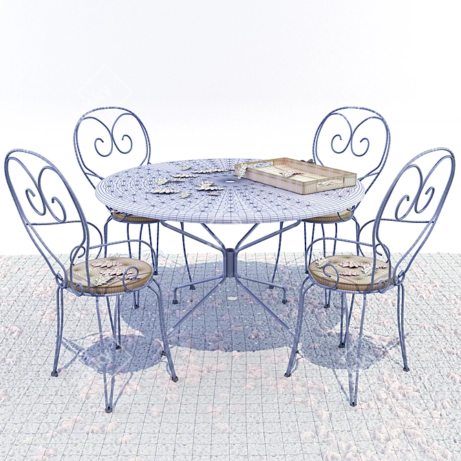 Lilli Garden Table: 120 cm Diameter 3D model image 3