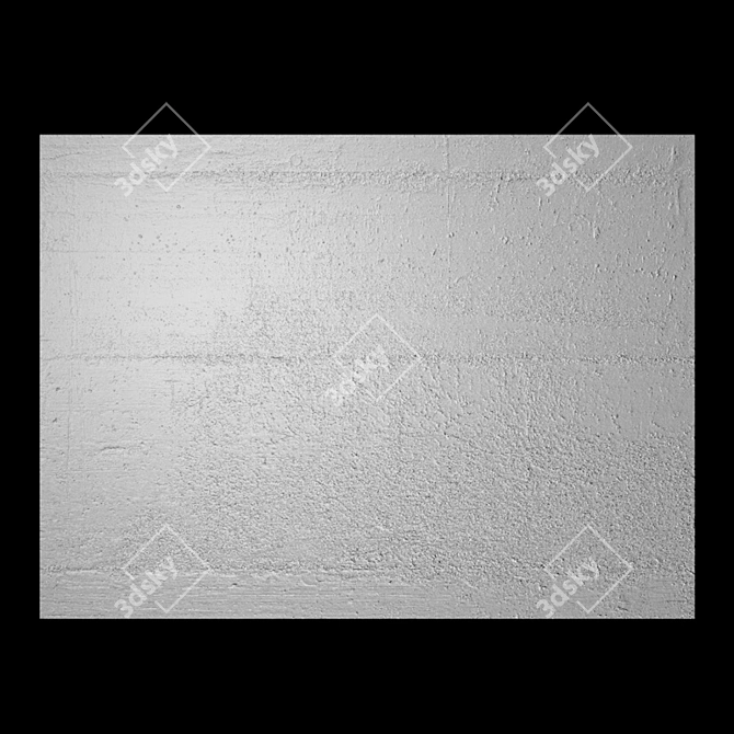 Industrial Concrete Wall Texture 3D model image 3