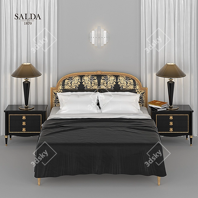 Salda Bedroom Set 3D model image 3