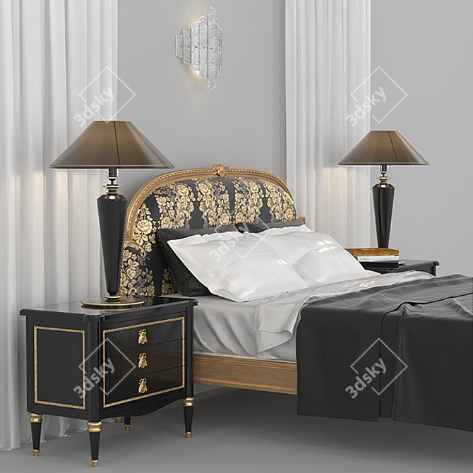 Salda Bedroom Set 3D model image 1