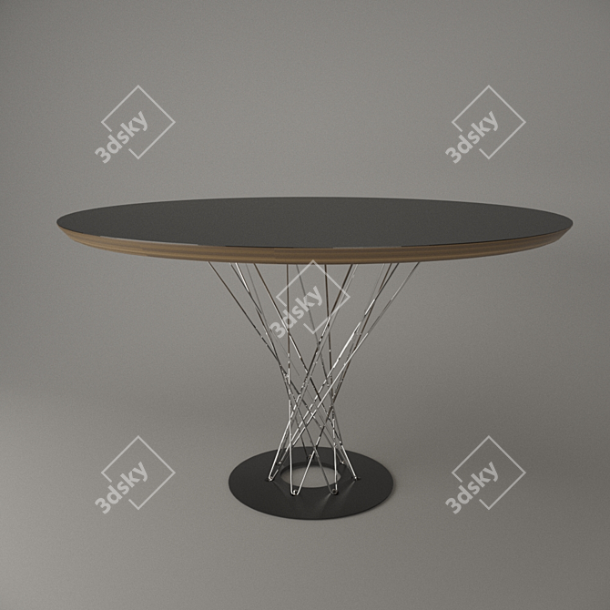 Sleek Noguchi Cyclone Table 3D model image 1