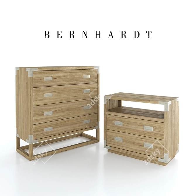 Bernhardt Spaulding Drawer Chest 3D model image 1