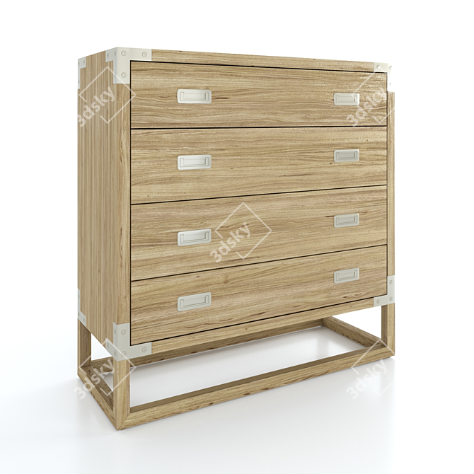 Bernhardt Spaulding Drawer Chest 3D model image 2