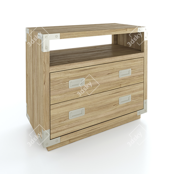 Bernhardt Spaulding Drawer Chest 3D model image 3