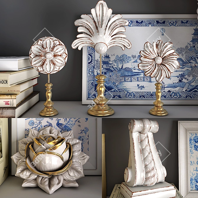 Elegant Decor Set: V-Ray, Textures, UVW 3D model image 2