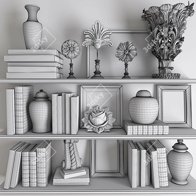 Elegant Decor Set: V-Ray, Textures, UVW 3D model image 3