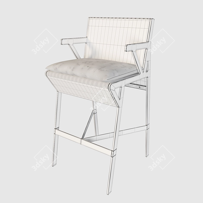 Revolutionary Kettal Vieques Stool 3D model image 2