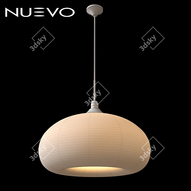 Red Glass Pendant by Nuevo 3D model image 2