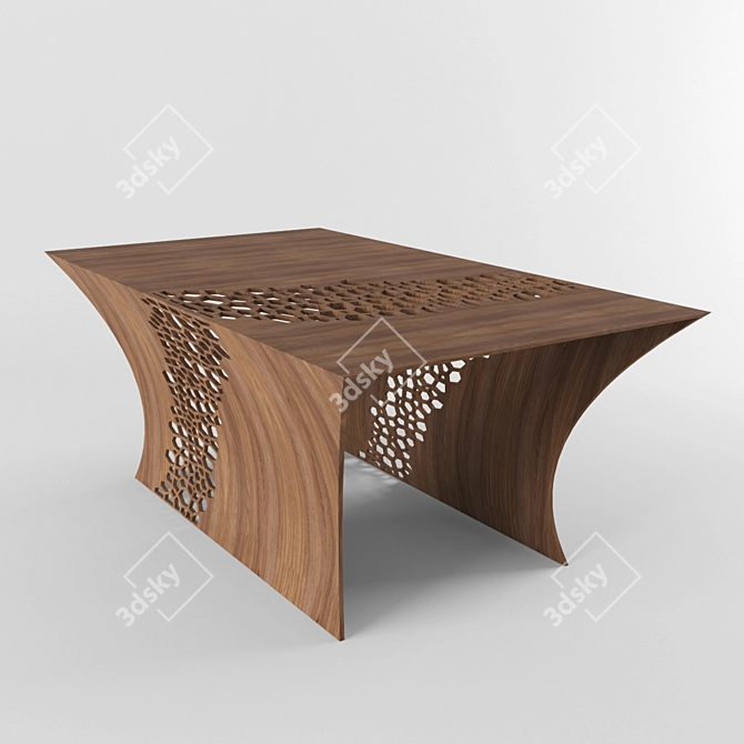 Contemporary Minimalist Coffee Table 3D model image 1