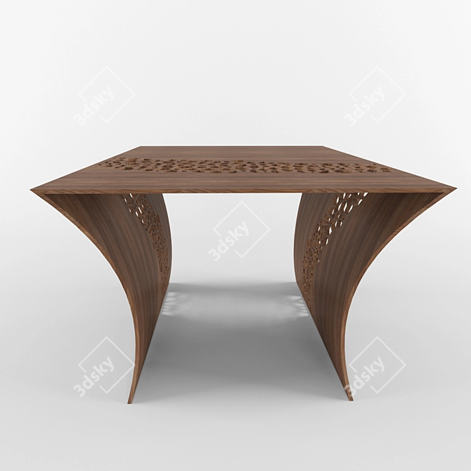 Contemporary Minimalist Coffee Table 3D model image 2