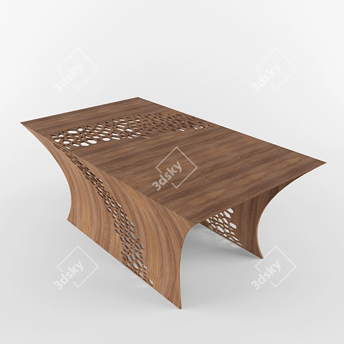 Contemporary Minimalist Coffee Table 3D model image 3