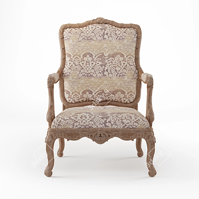 Elegant Griffe Chair: Designer Luxury 3D model image 2