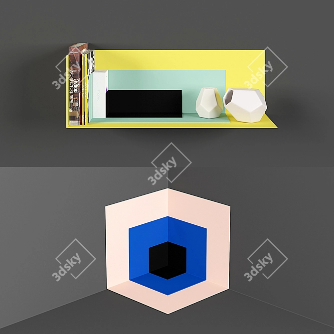 Kyuhyung Cho Corners - Stylish and Versatile Shelving Solution 3D model image 3