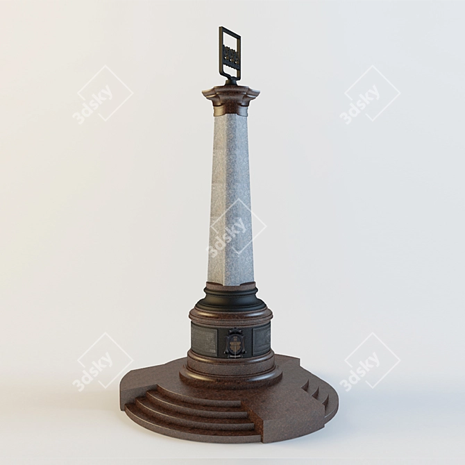 City Monument: Impressive Landmark 3D model image 1