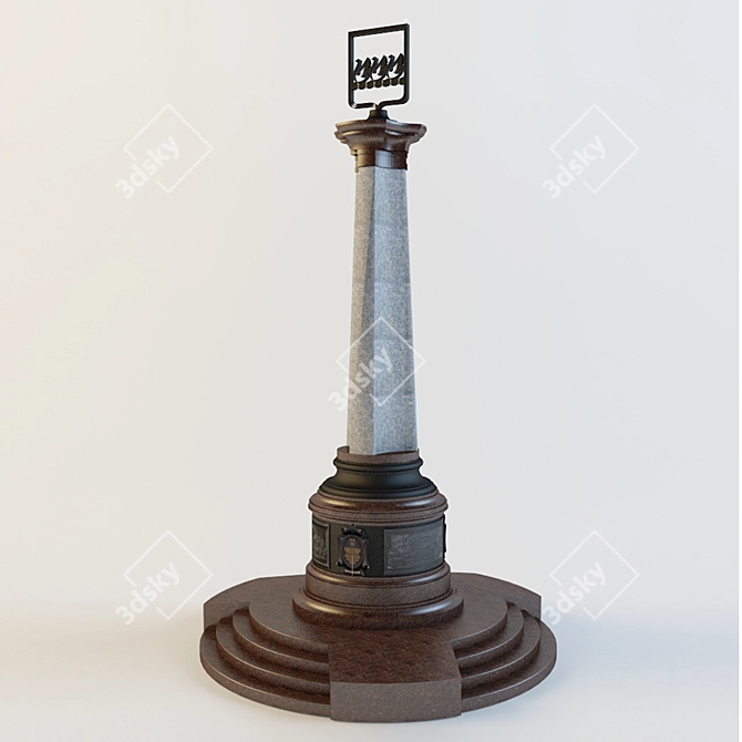 City Monument: Impressive Landmark 3D model image 2