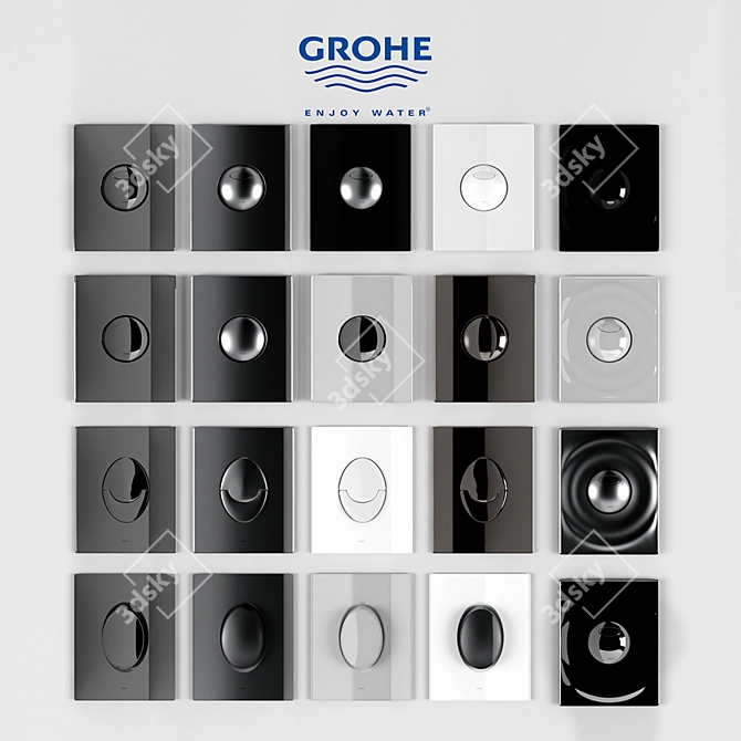 Title: Grohe Skate Air Surf - Innovative Design and Superior Performance 3D model image 1
