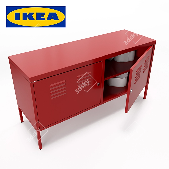  Stylish Ikea PS Komod 3D model image 1