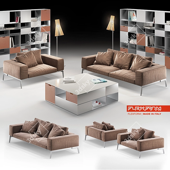 Versatile Flexform Furniture Collection 3D model image 1