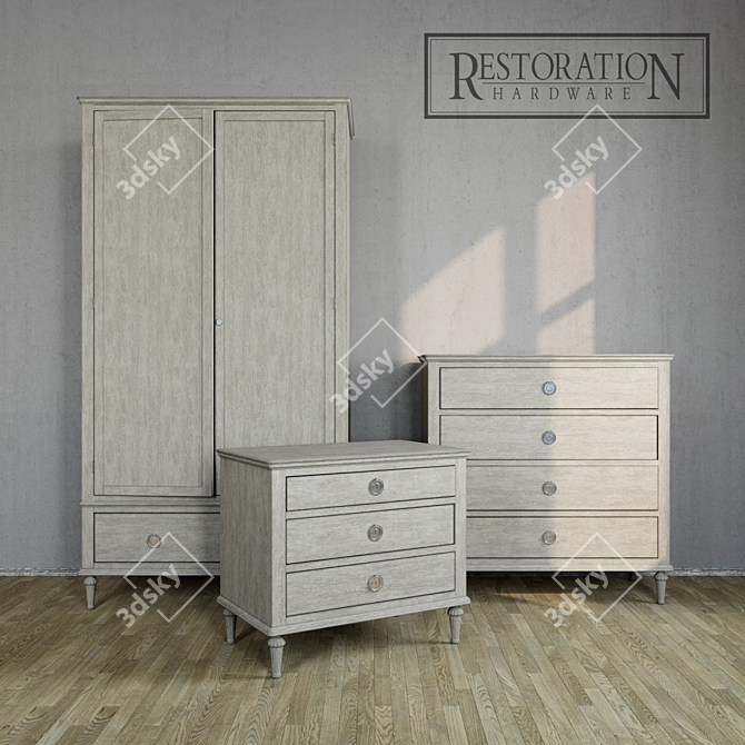 Restoration Hardware Maison Collection: Elegant Home Furniture 3D model image 1