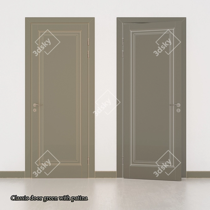 Timeless Classic Door 3D model image 1