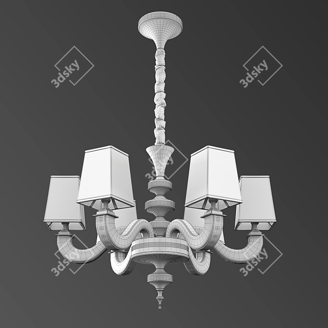 Masiero Gliim 6 Luxury Chandelier: Elegant and Versatile 3D model image 3