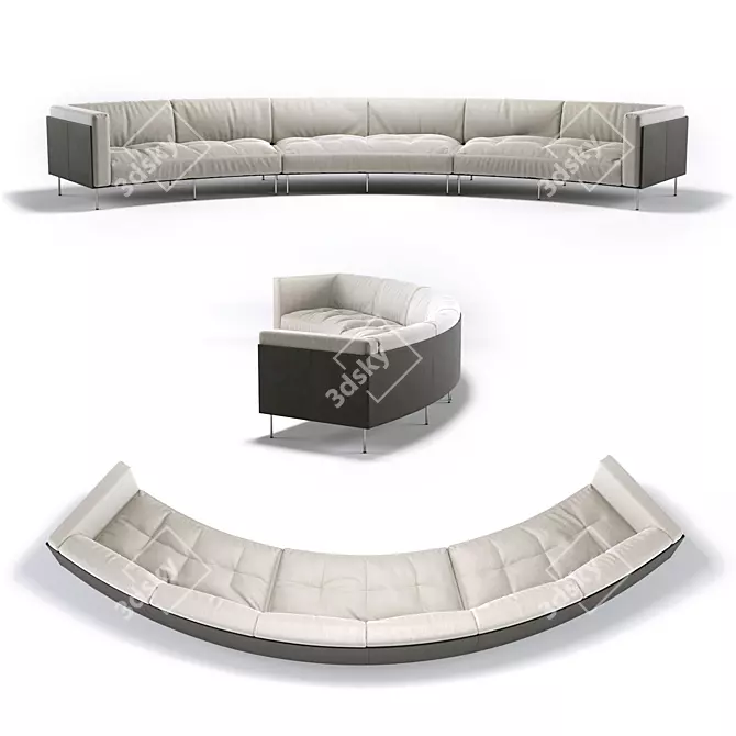 Modern Rod Sofa by Living Divani 3D model image 1