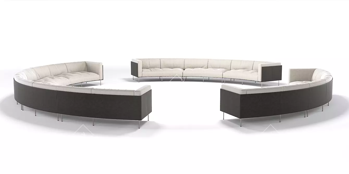 Modern Rod Sofa by Living Divani 3D model image 2