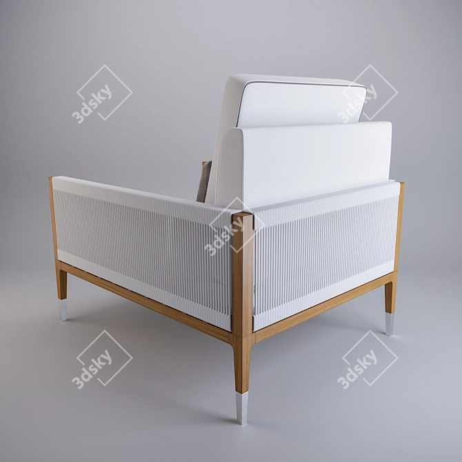 Amalfi Teak Politech Armchair 3D model image 2