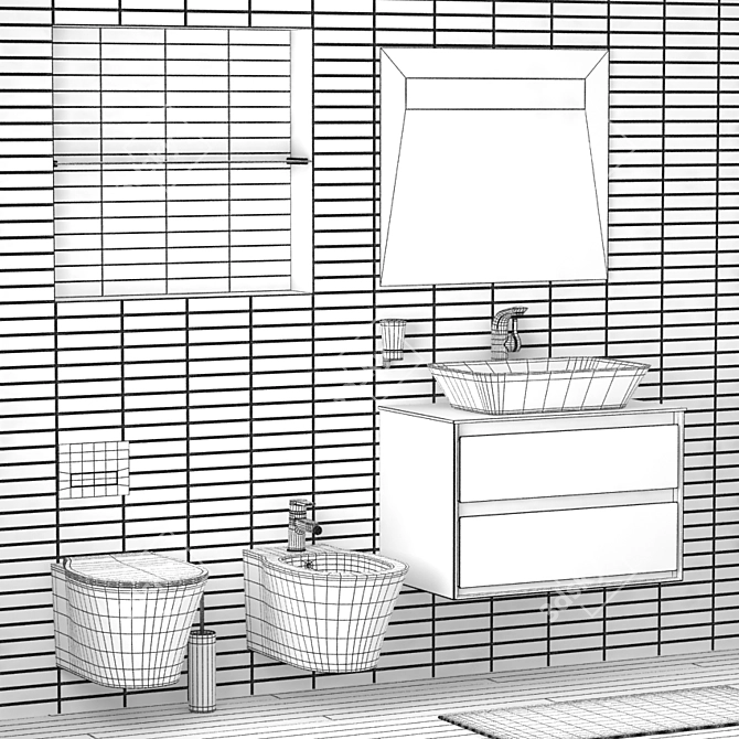 Connect Air Ideal Standard: Stylish Bathroom Collection 3D model image 3