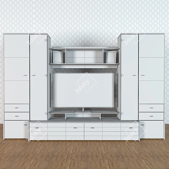 Magic Wall Unit SB-2497 3D model image 2