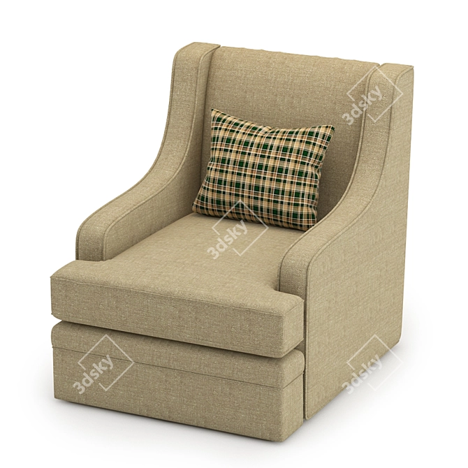 Reagan Swivel Glider - Stylish and Comfortable 3D model image 1