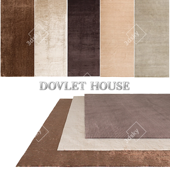 DOVLET HOUSE 5-pc Carpets Collection (Part 9) 3D model image 1