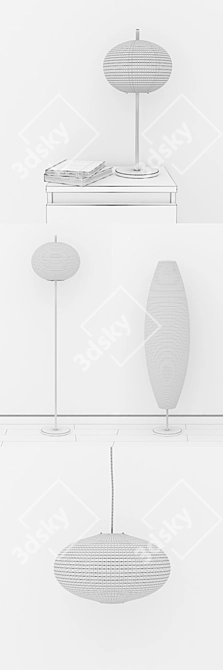 Sleek Light Set for IKEA Sollefteo 3D model image 3