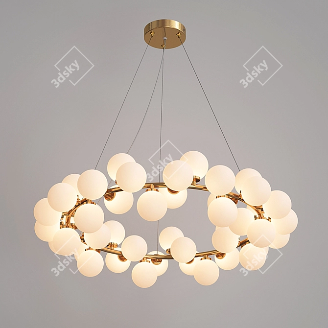 Sainavi Postmodern Mesh Chandelier 3D model image 1