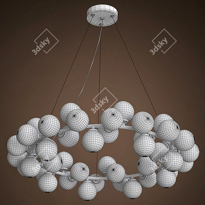 Sainavi Postmodern Mesh Chandelier 3D model image 3