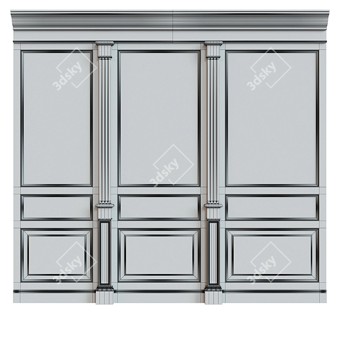 Wood Panels Set 3D model image 3