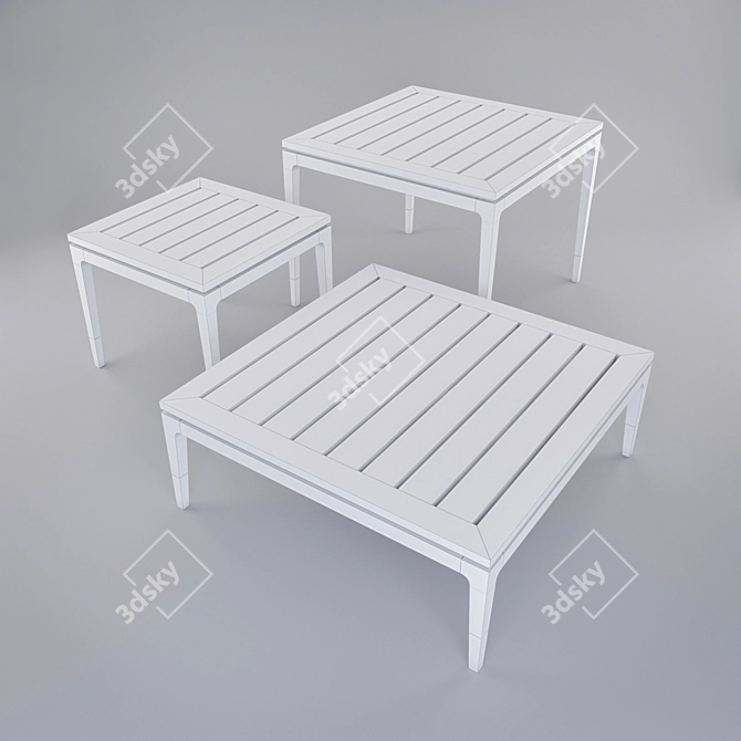 Smania Alghero Tables Collection 3D model image 2