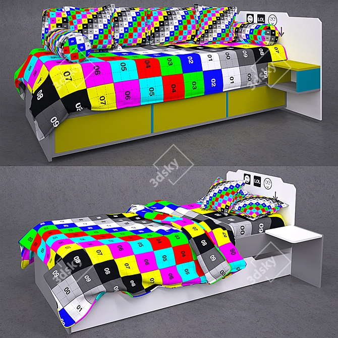 Modern LOL-Beds: Youth Furniture to Express Yourself 3D model image 2